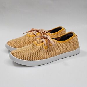 Allbirds Tree Skippers Women Size 11 Yellow Orange Sustainable Mesh Sneakers
